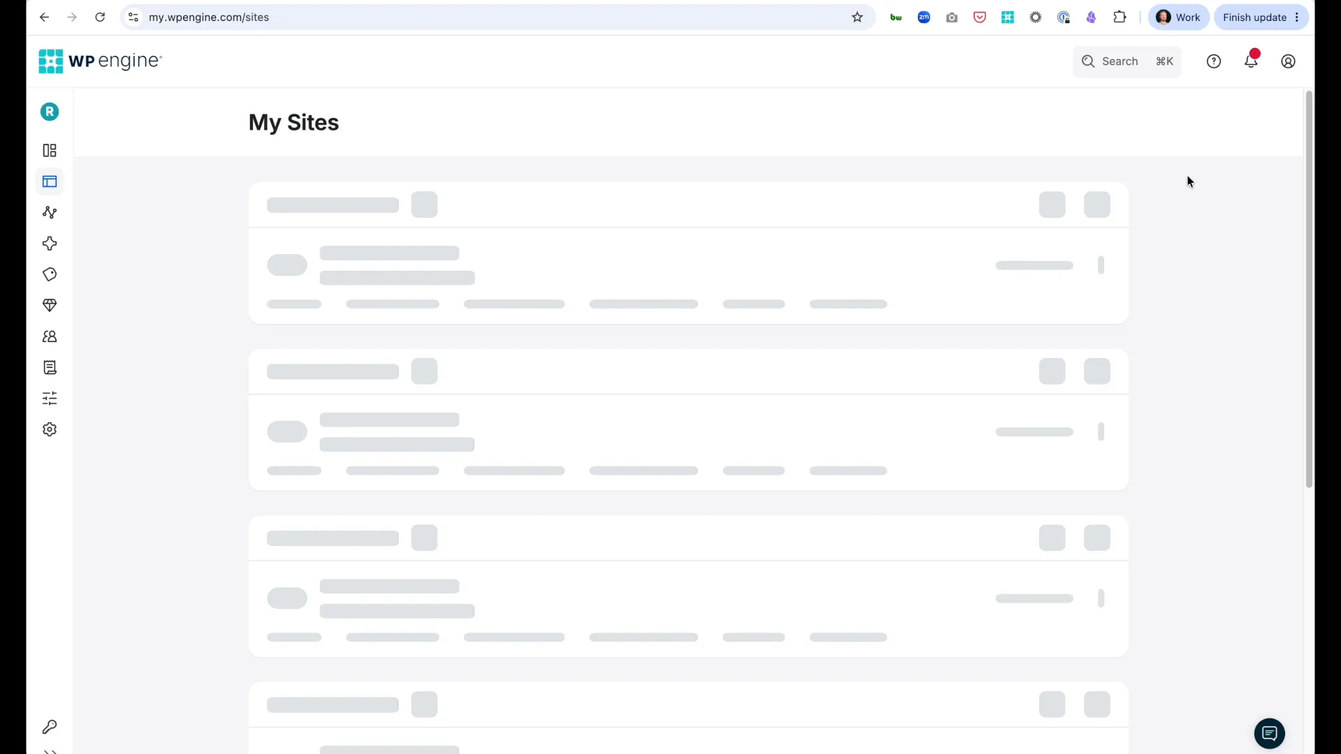 Copy environment from backup