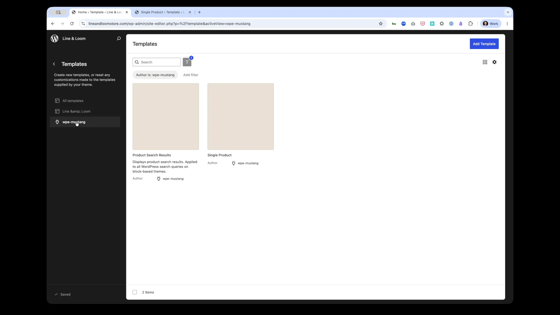 Plugin Templates View