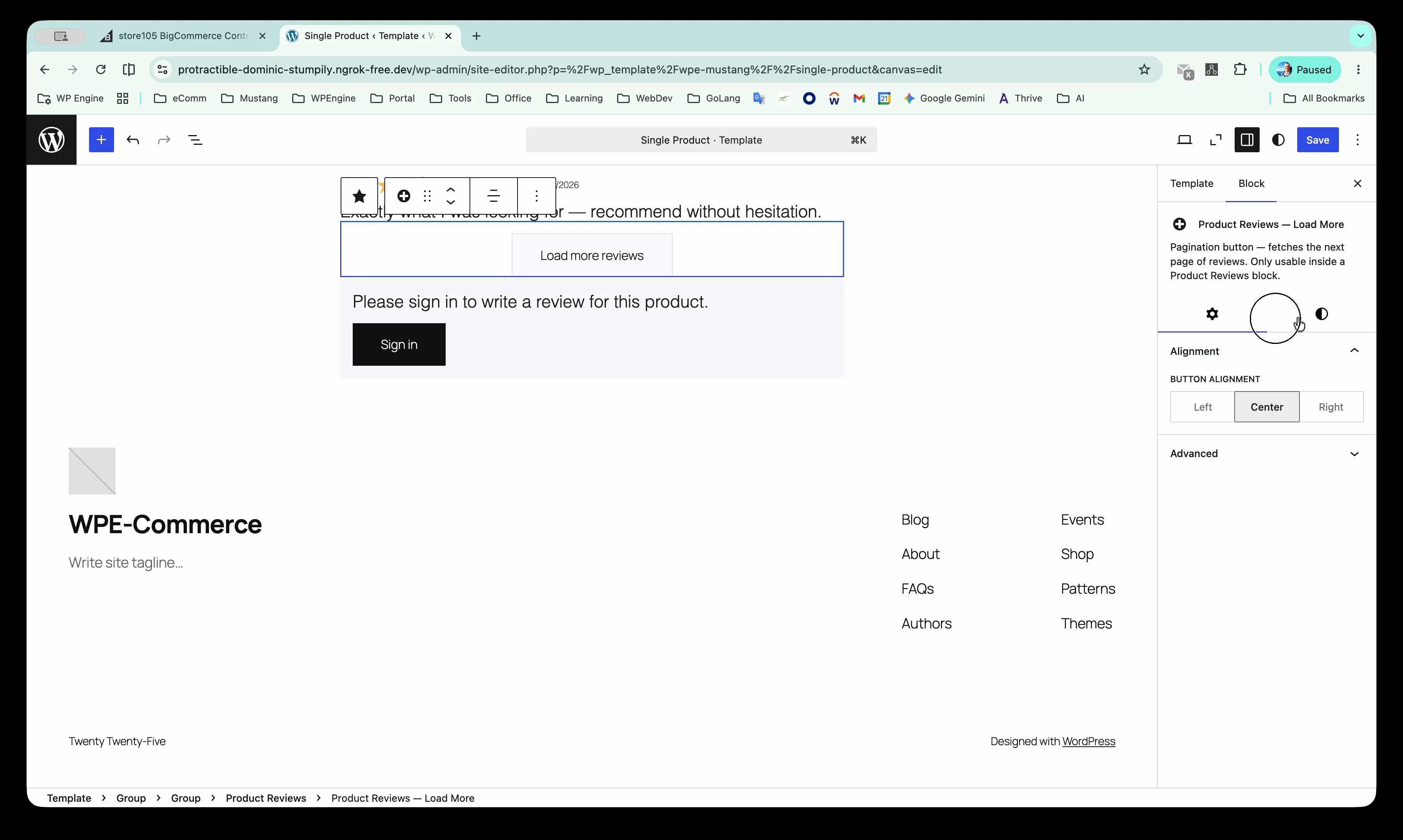 WordPress® Frontend - Product Reviews Display
